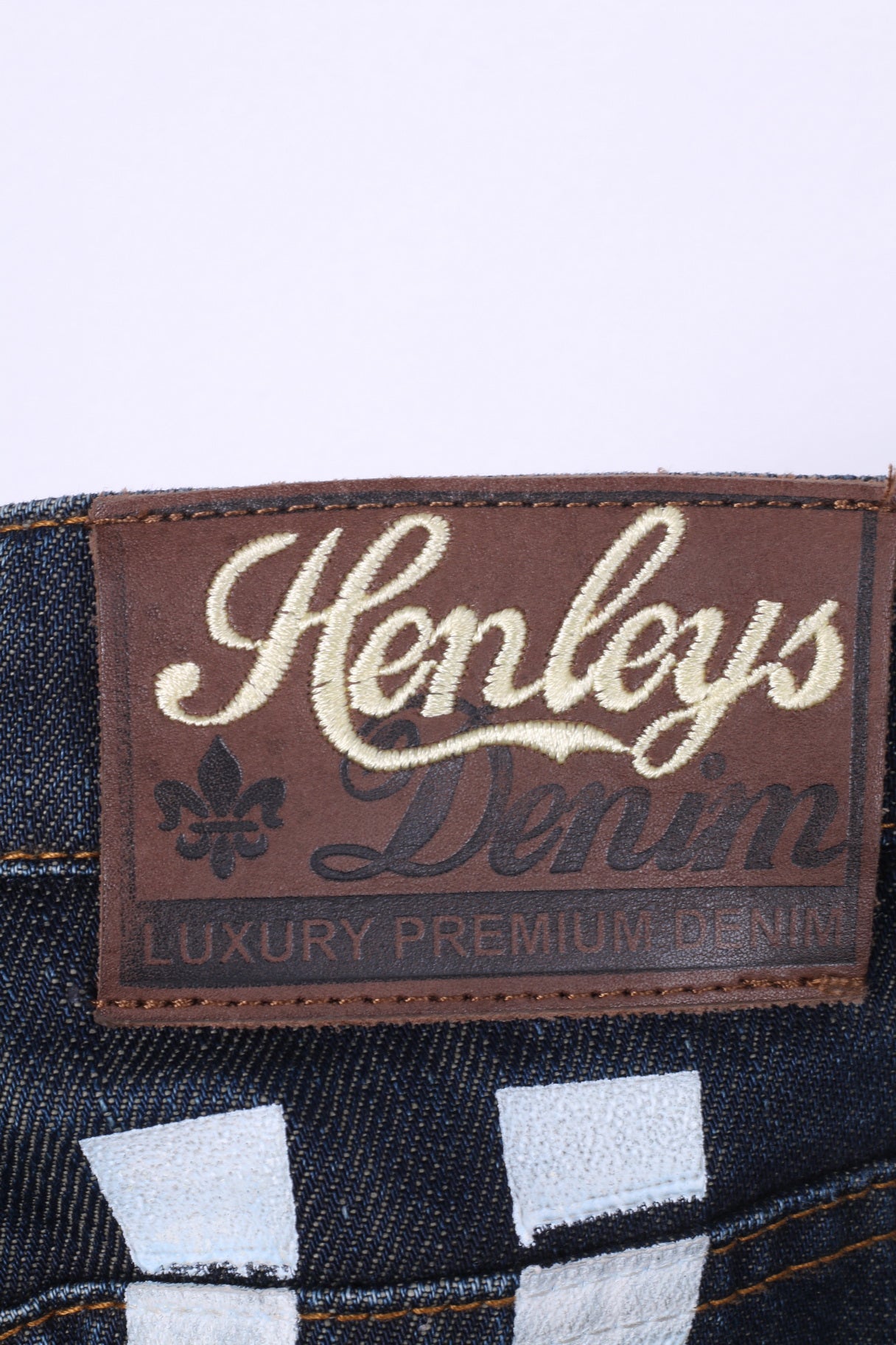 Henleys Pantalon W26 Homme Denim Bleu Marine Coton Luxe Premium 