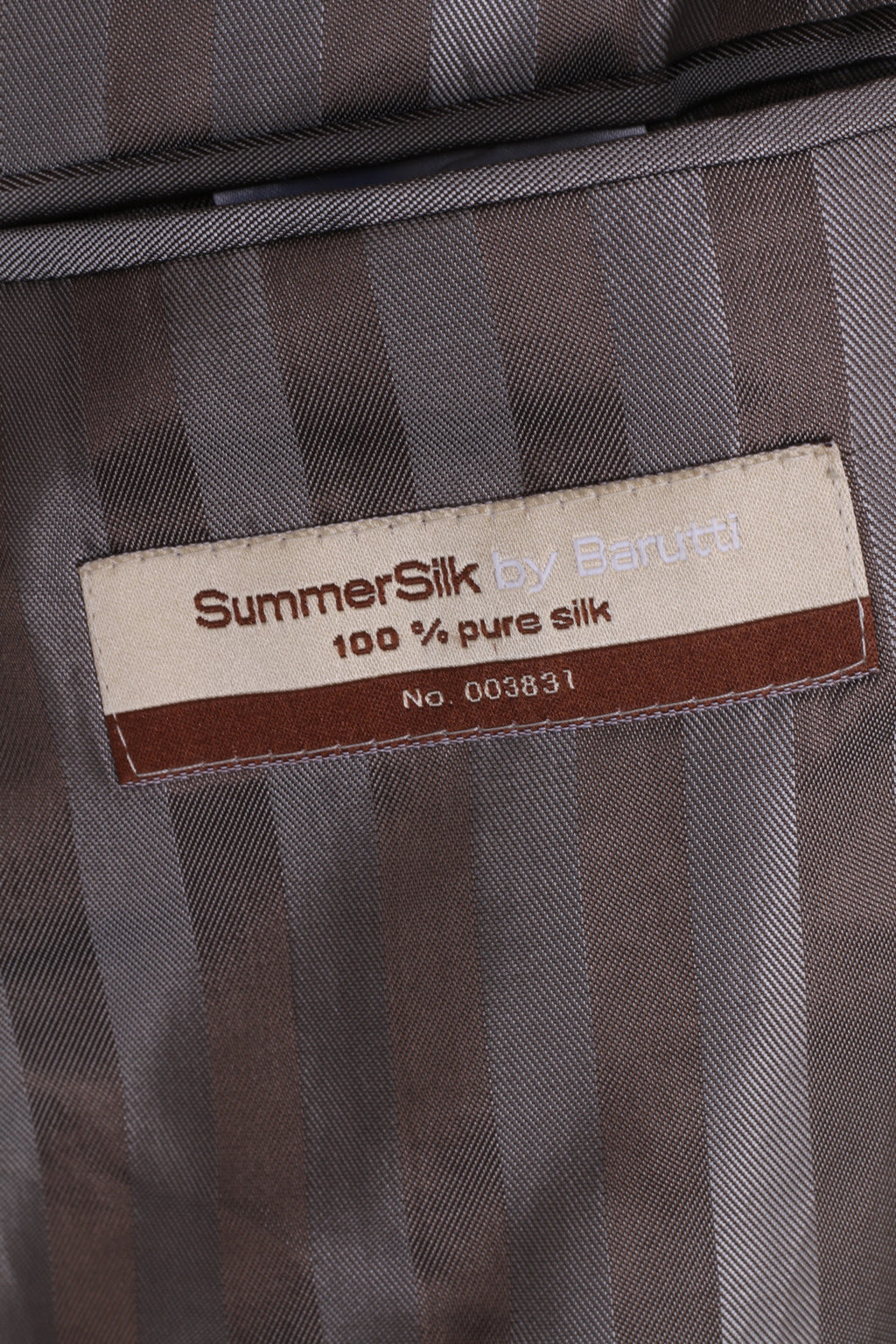 Mario Barutti Mens 54 XL Blazer Beige Silk Herringbone Pads Single Breasted Jacket