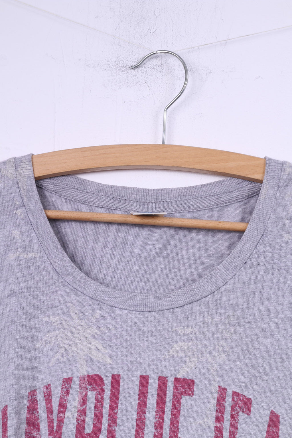 Replay Blue Jeans MFG Co. Men M Shirt Grey Cotton Vintage Crew Neck Top