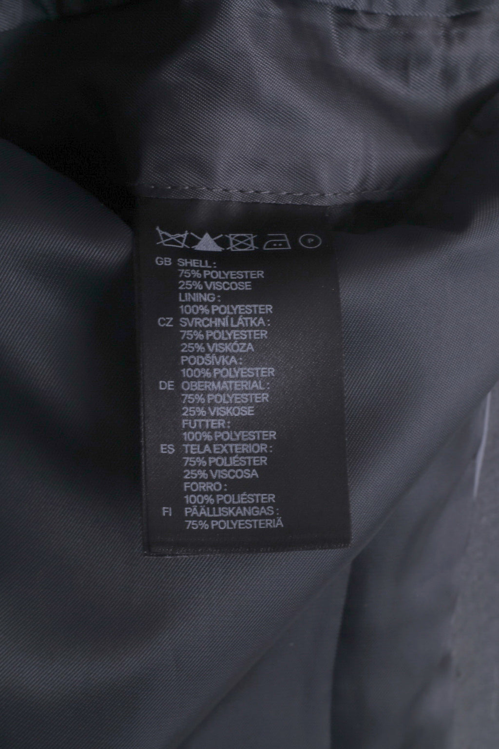 H&amp;M Hommes 44 34R S Blazer Gris Coupe Regaular Veste Laine Simple Boutonnage