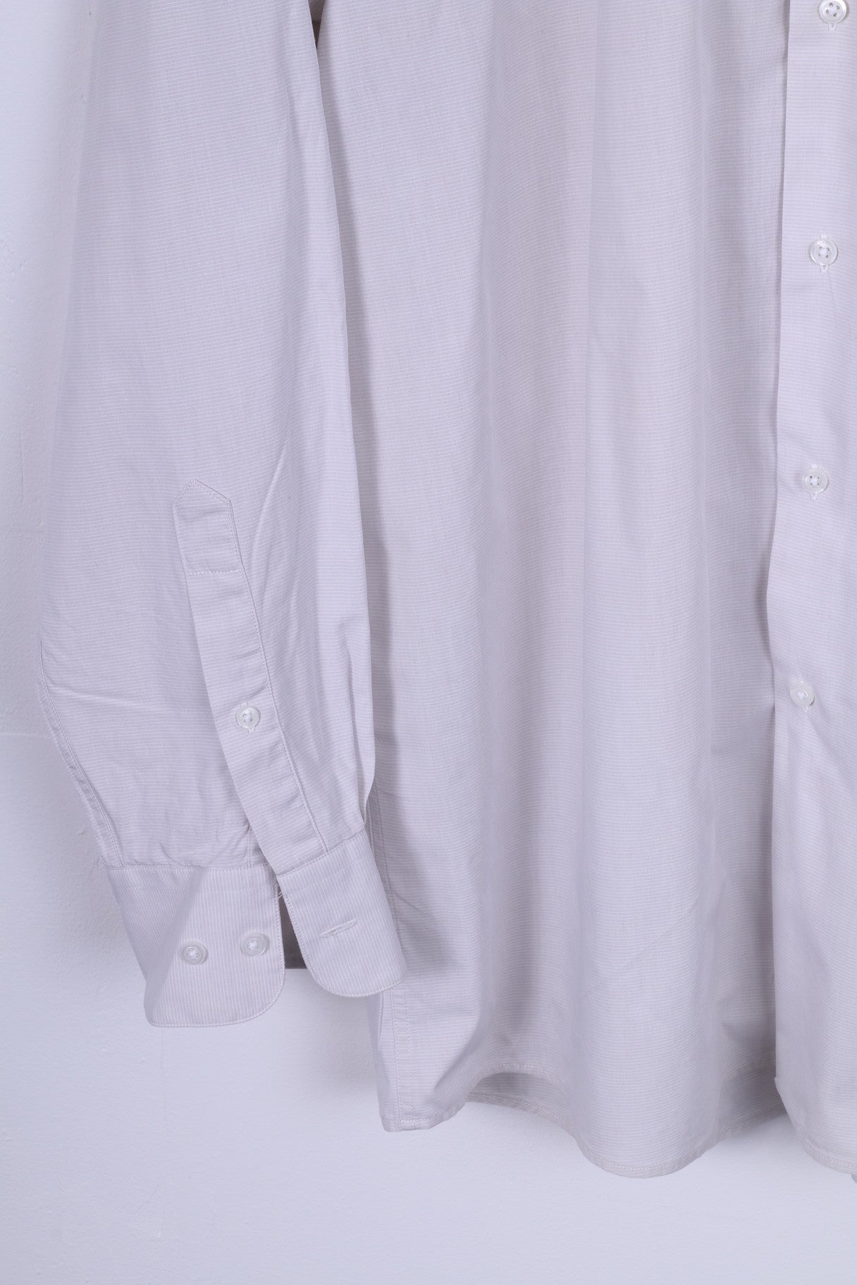 Marconi By Louis Raphael Mens 17 XL Casual Shirt Button Down Collar Beige