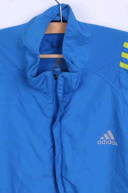 Adidas Mens M Track Top Jacket Light Blue Sport Traning