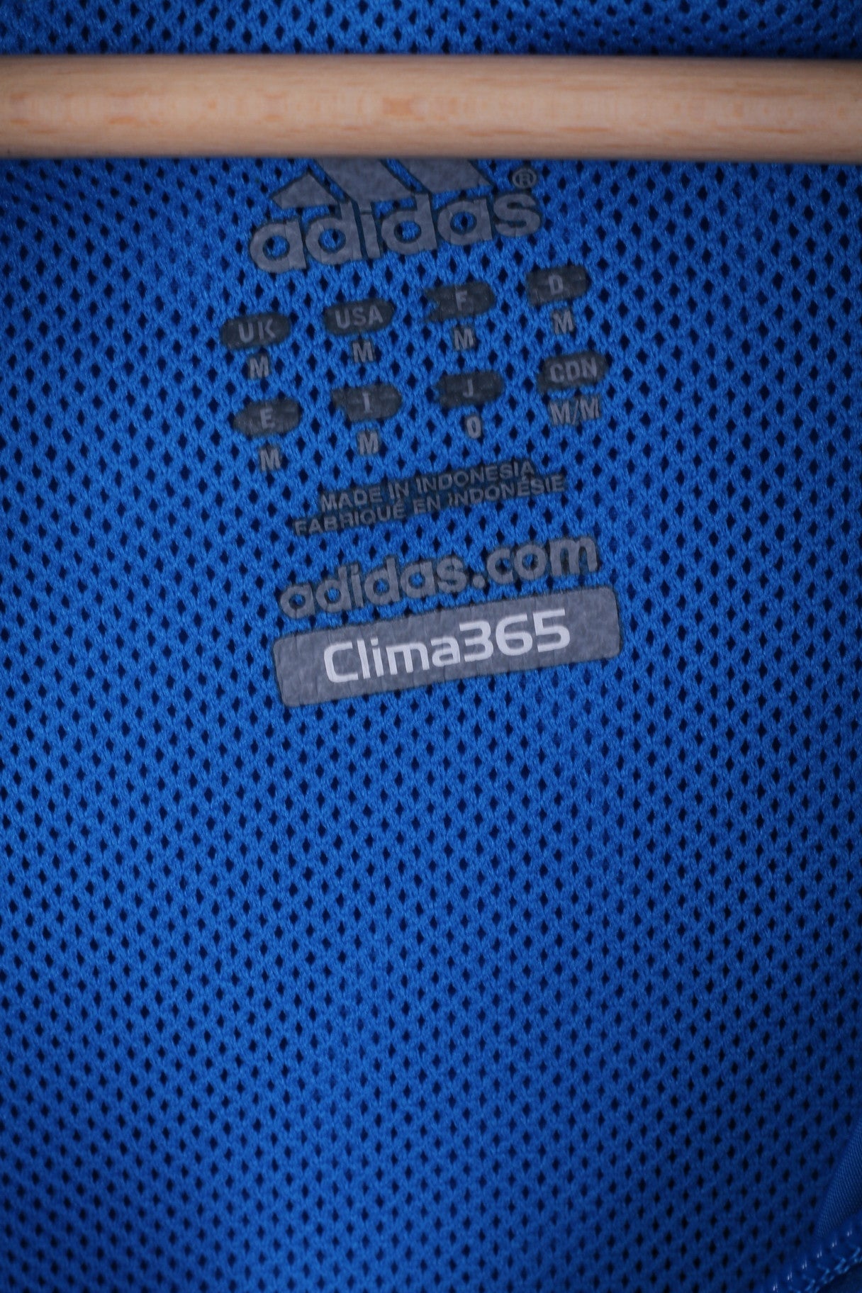 Adidas Mens M Track Top Jacket Light Blue Sport Traning