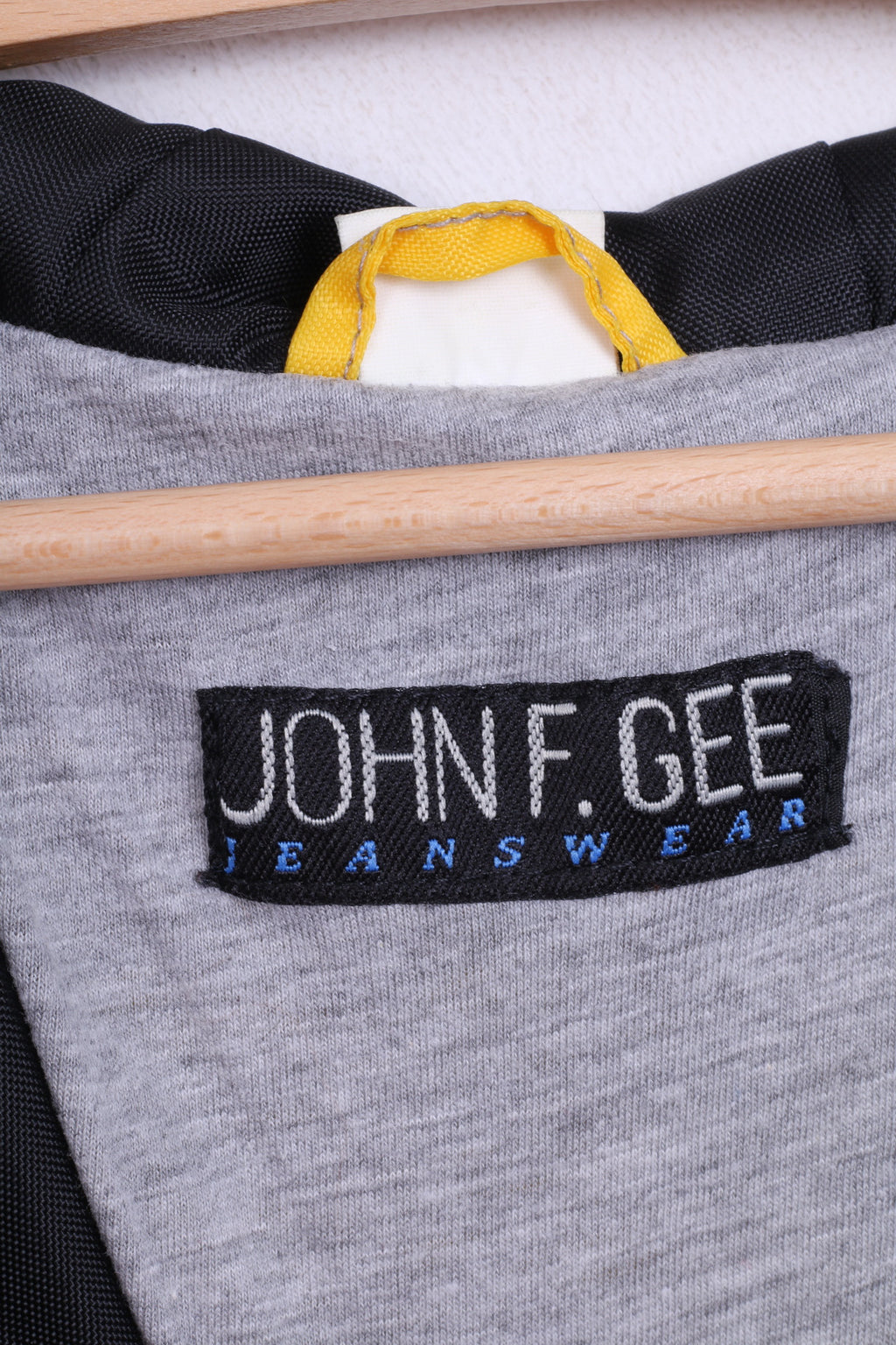 John F.Gee Boys 146 Jacket Hood Waterproof Nylon Black - RetrospectClothes