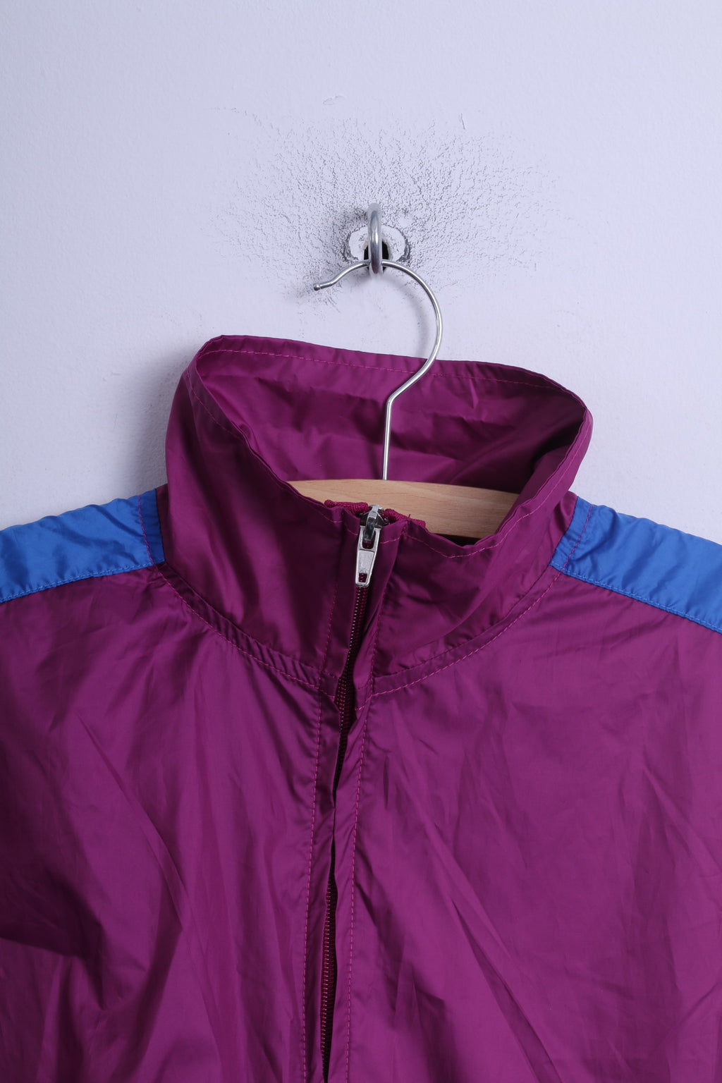 Shack Giacca da donna M Pullover Viola Collo con zip Tasca a marsupio leggera