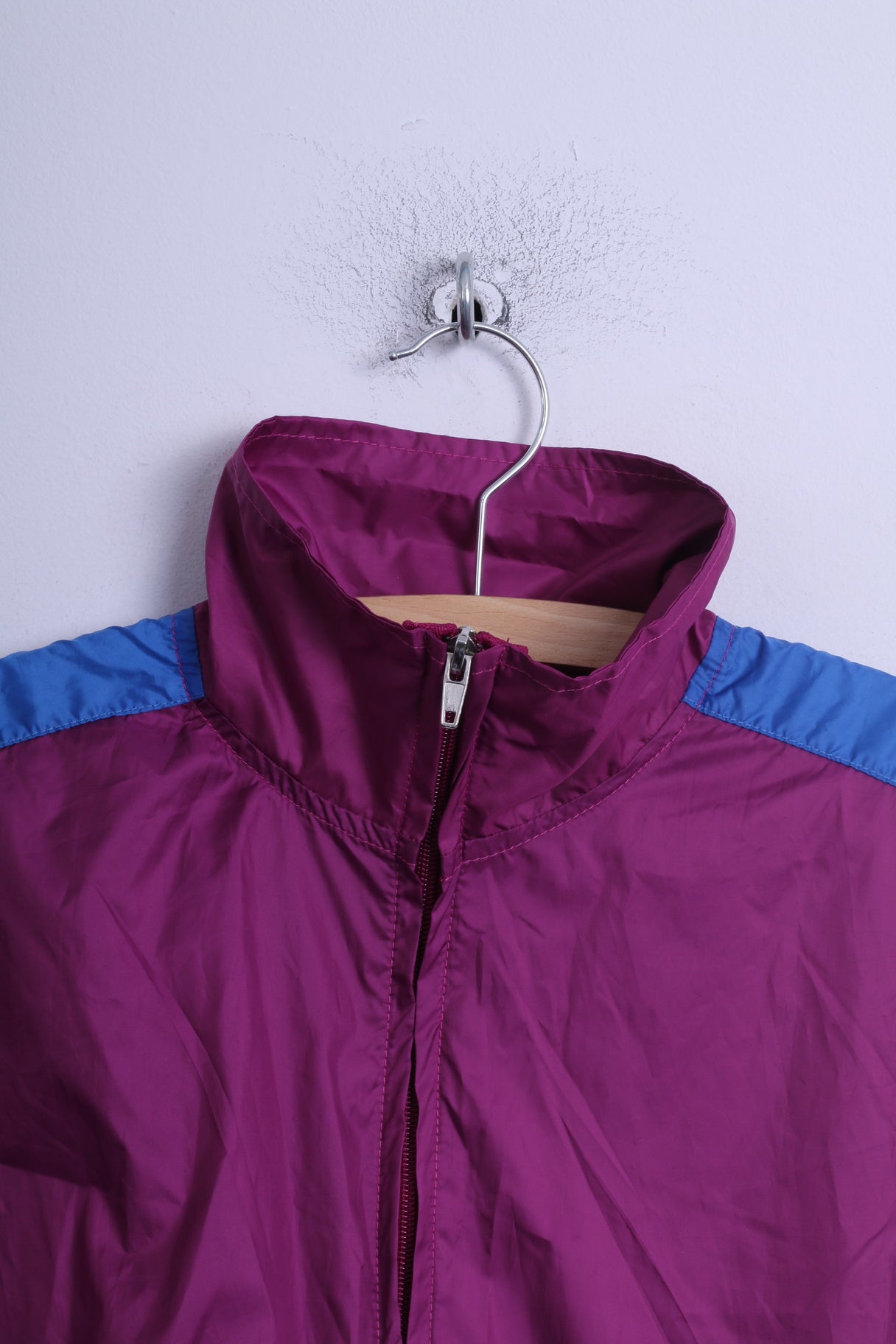 Shack Giacca da donna M Pullover Viola Collo con zip Tasca a marsupio leggera