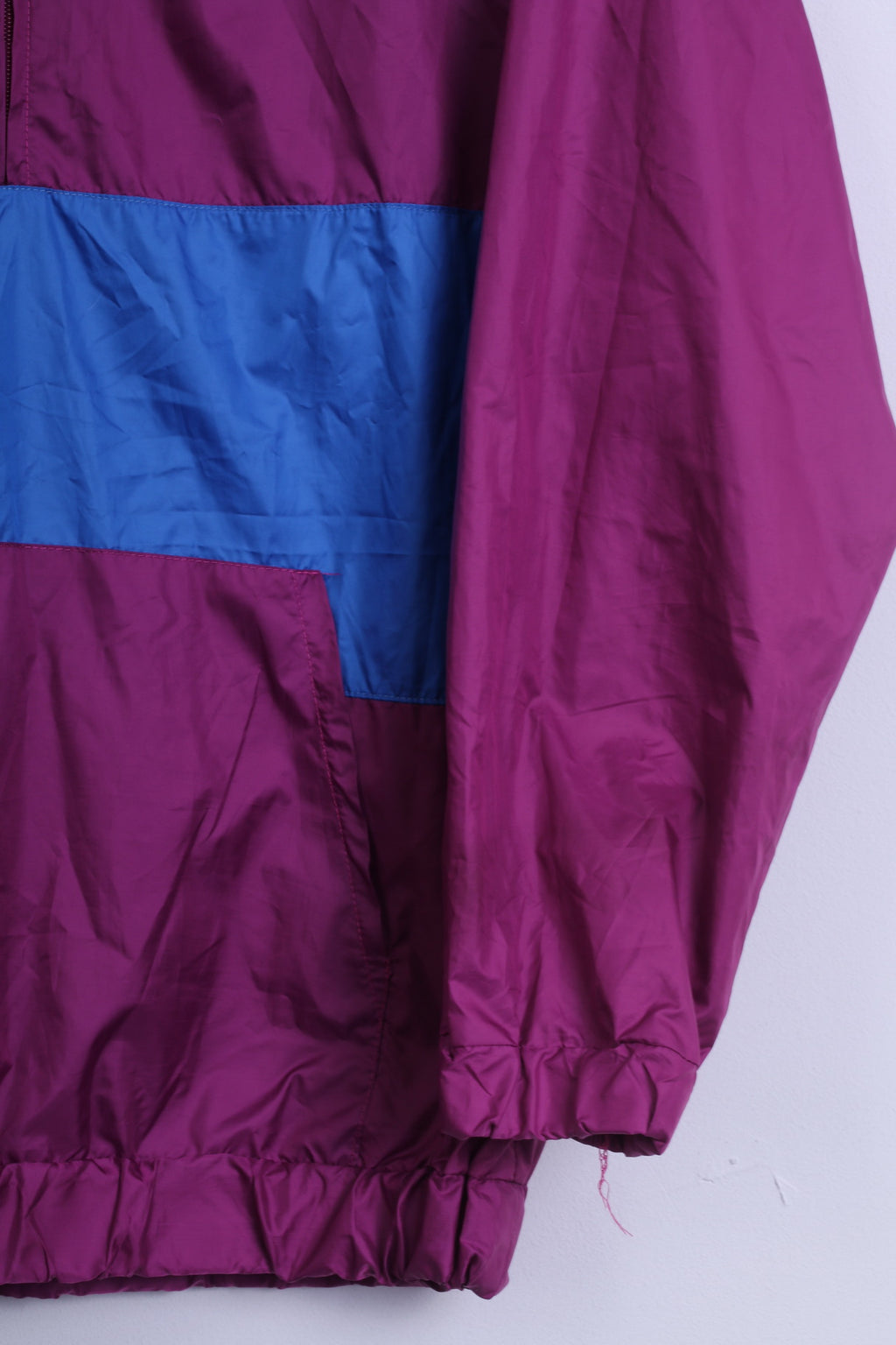 Shack Giacca da donna M Pullover Viola Collo con zip Tasca a marsupio leggera