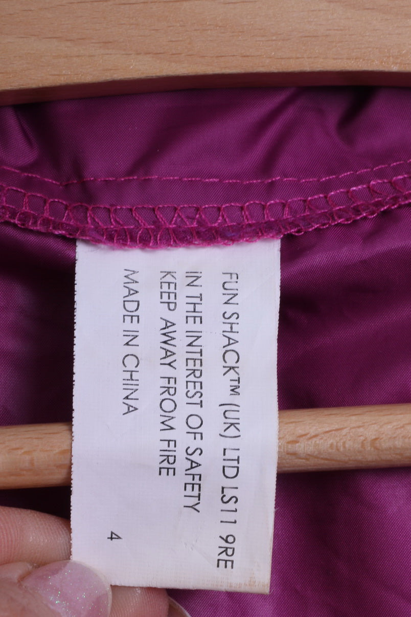 Shack Giacca da donna M Pullover Viola Collo con zip Tasca a marsupio leggera