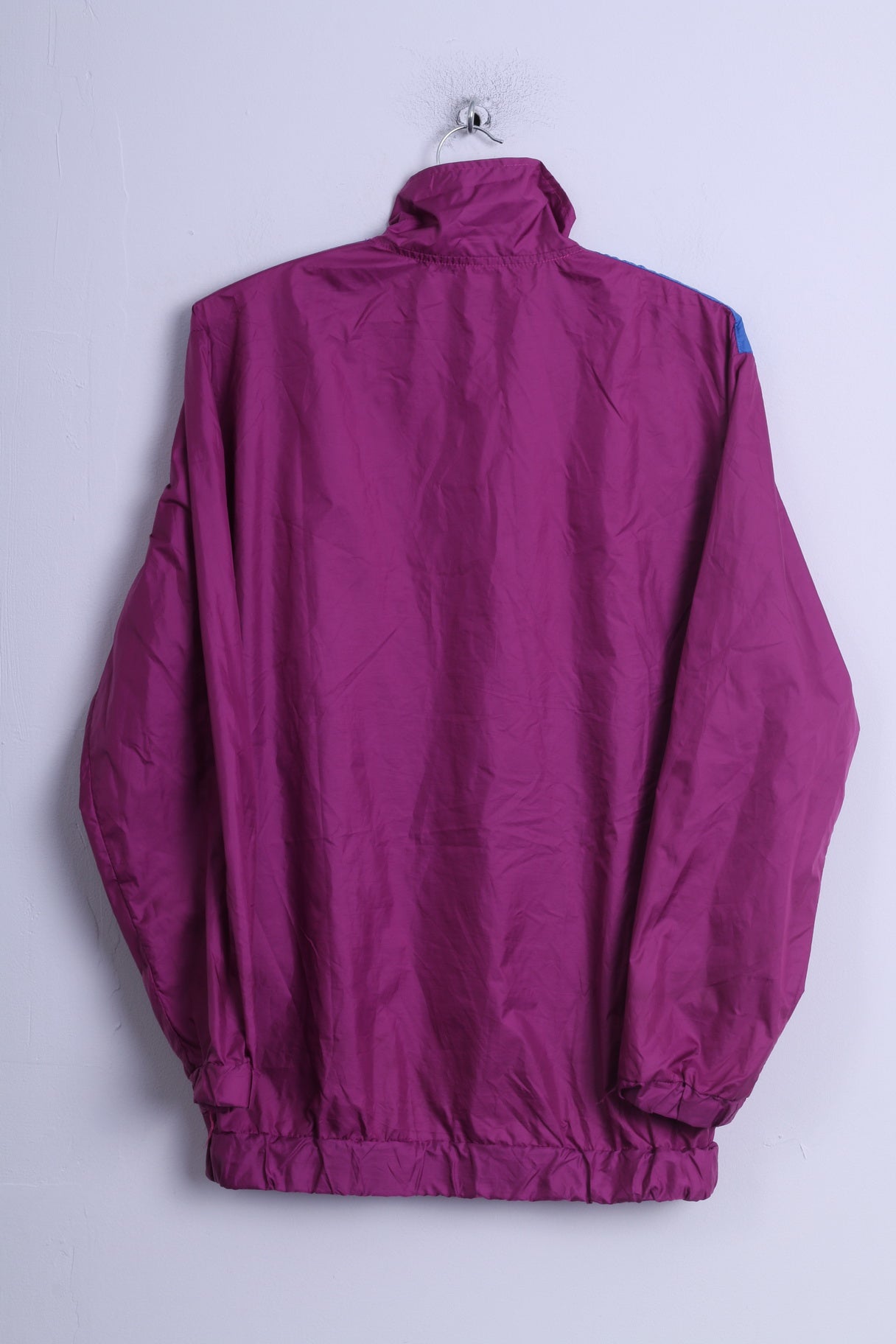 Shack Womens M Jacket Pullover Purple Zip Neck Lightweight Kangaroo Pocket