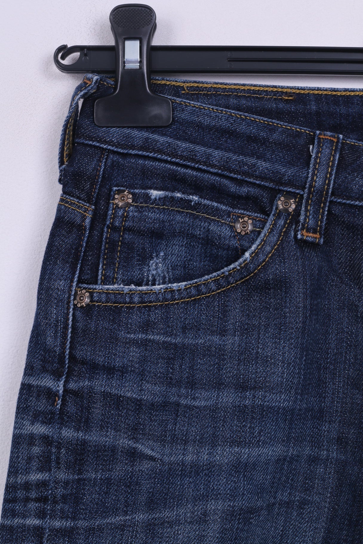 Lee Girls 15 Age Jeans Trousers Navy Denim Cotton VERDI Model Long Pants