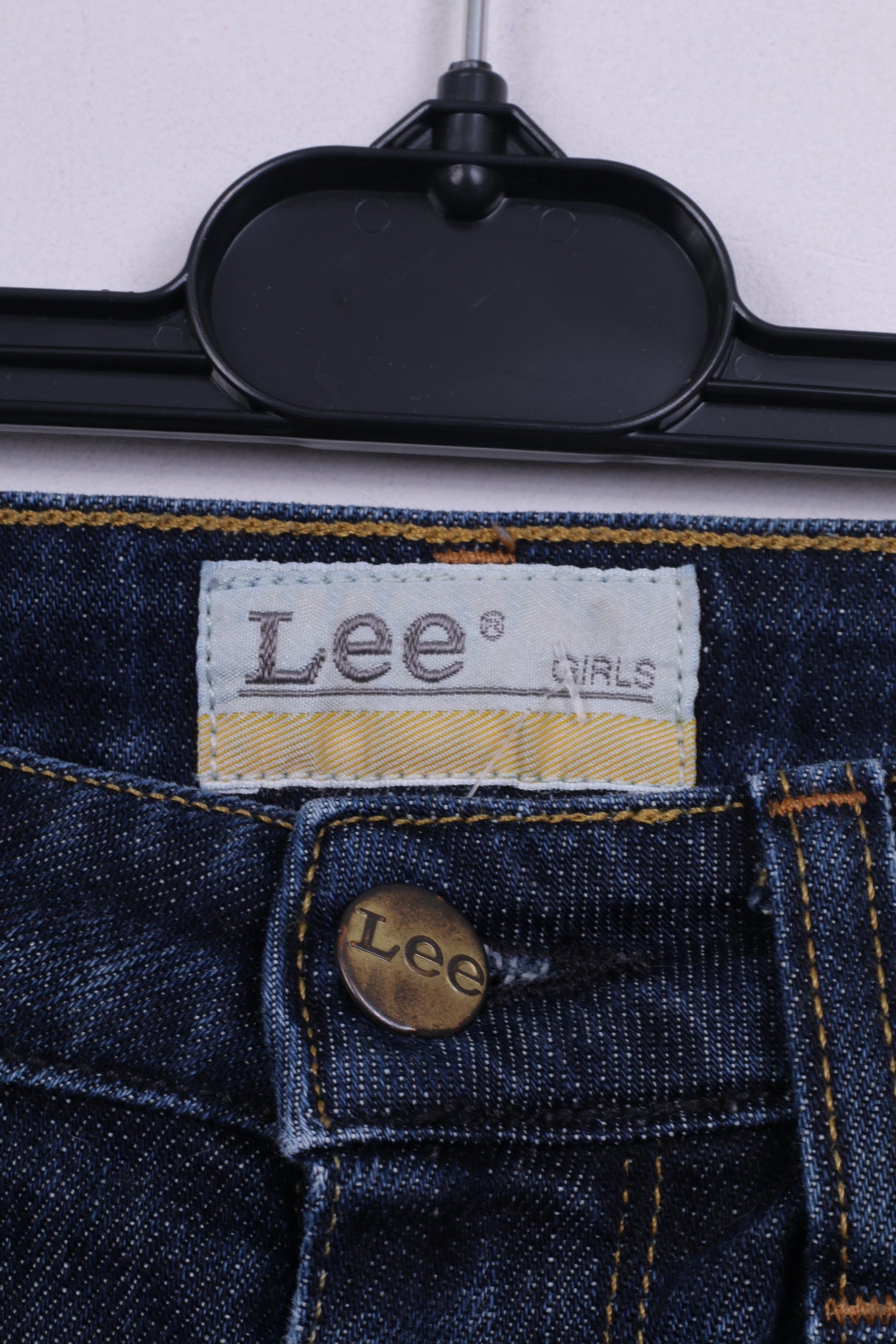 Pantaloni Lee Girls 15 Age Jeans Pantaloni lunghi modello VERDI in cotone denim blu scuro