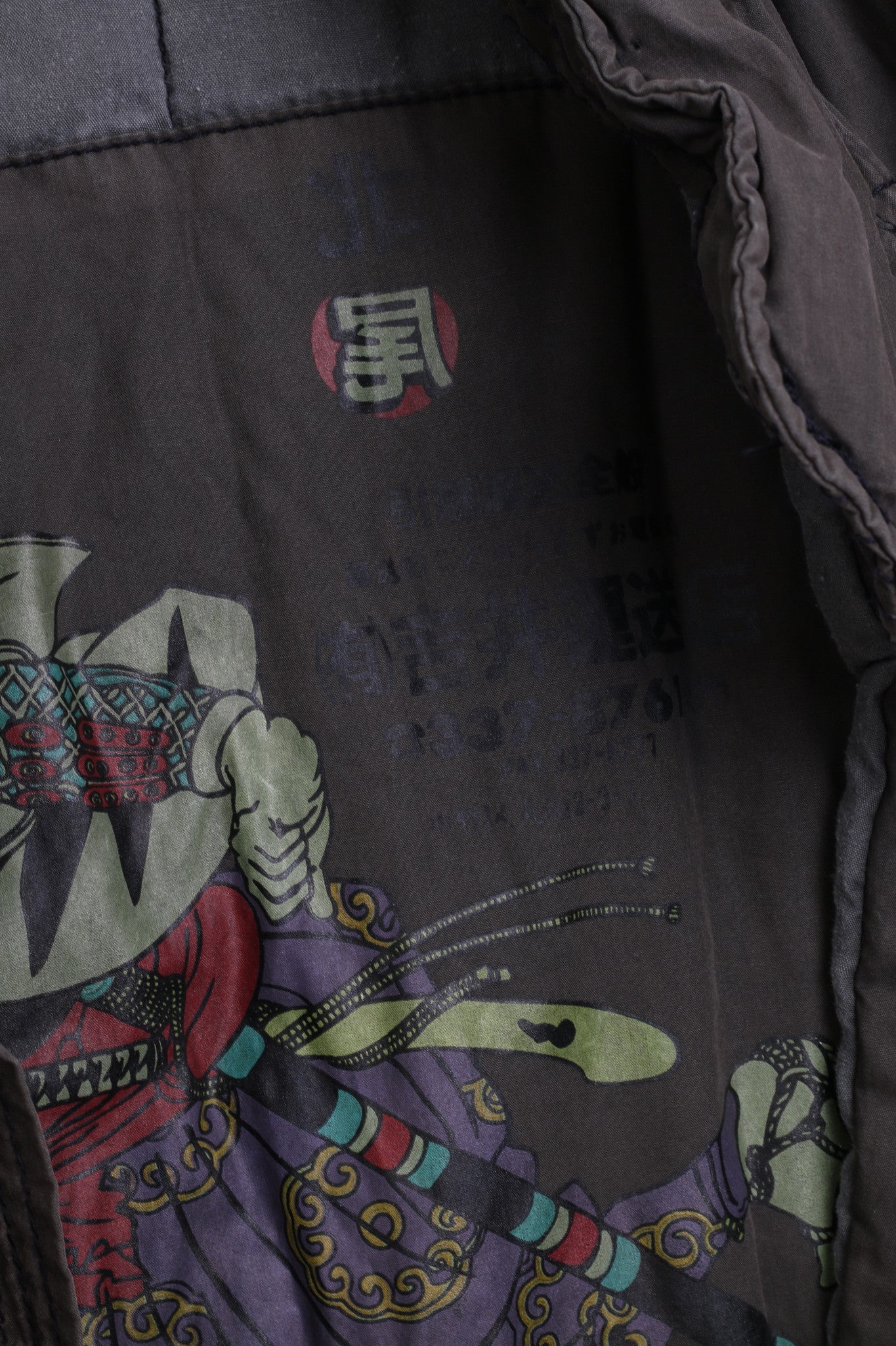 RVR ISLD Womens M Parka Jacket Washed Look Long Coat Hidden Hood - RetrospectClothes