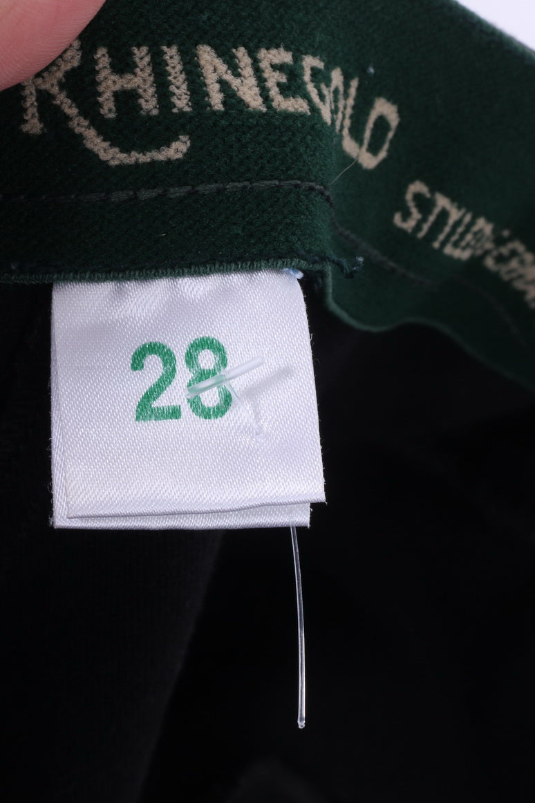 Rhinegold Girls 28 Trousers Child Regular Navy Cotton Lycra Horse Pants Jodhpurs