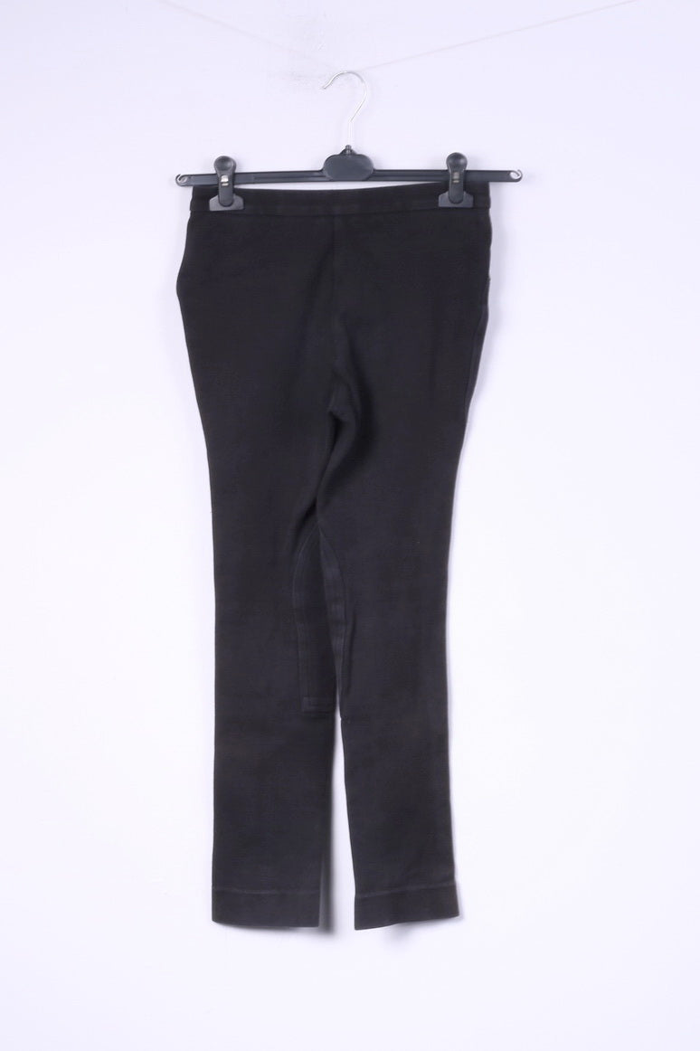 Rhinegold Girls 28 Trousers Child Regular Navy Cotton Lycra Horse Pants Jodhpurs