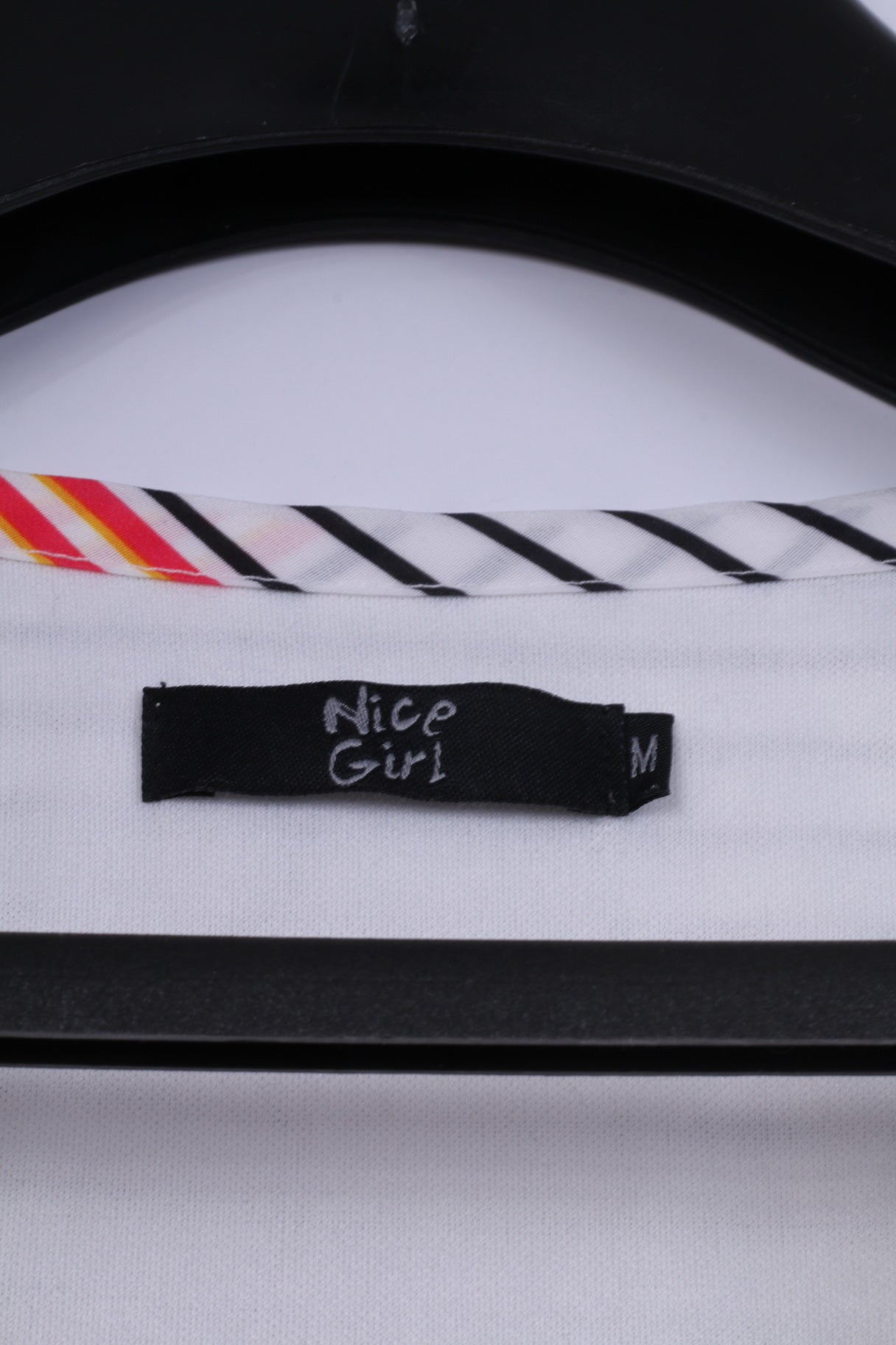 Nice Girl Girls M 164 Mini Dress White Multi Striped Summer Tunic