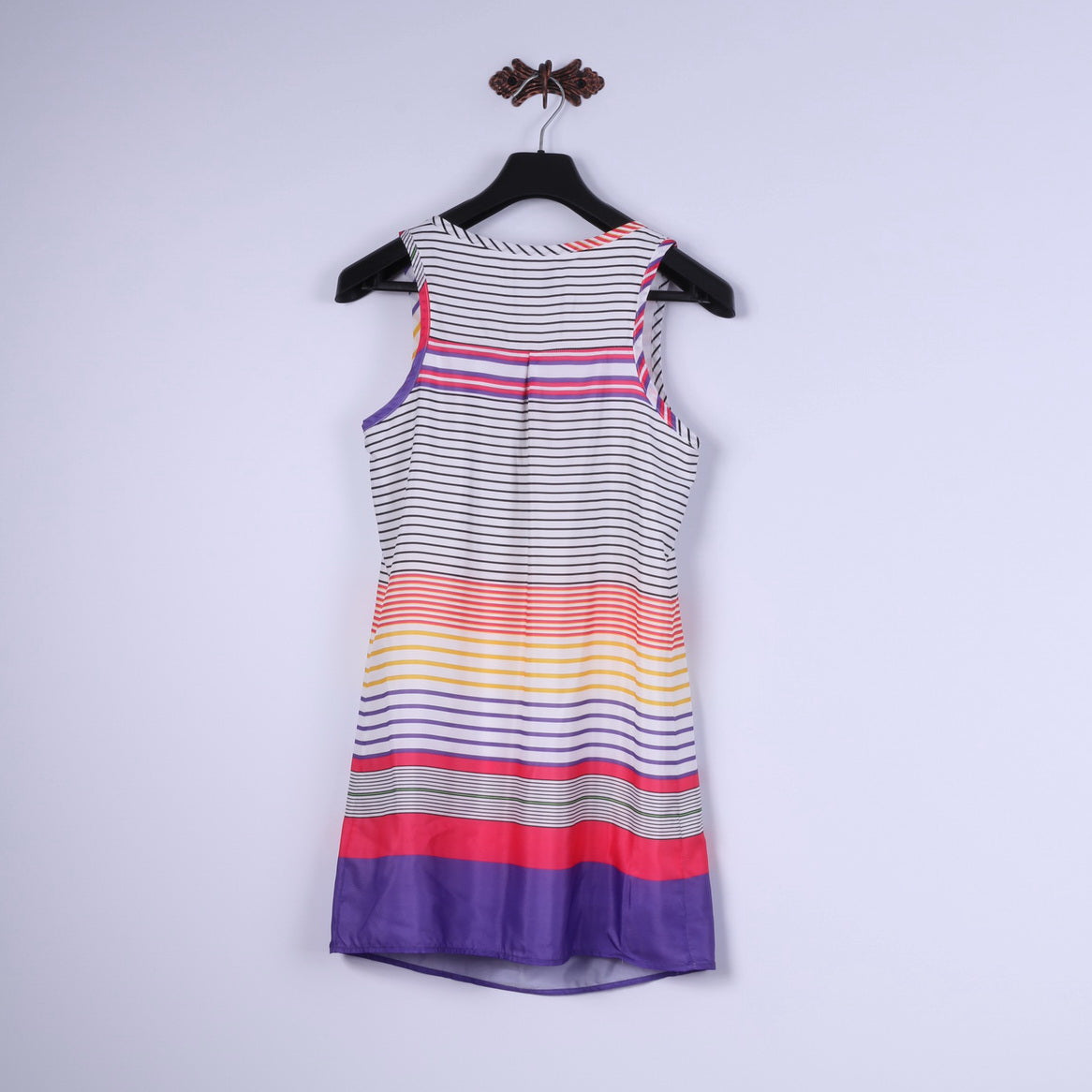 Nice Girl Girls M 164 Mini Dress White Multi Striped Summer Tunic