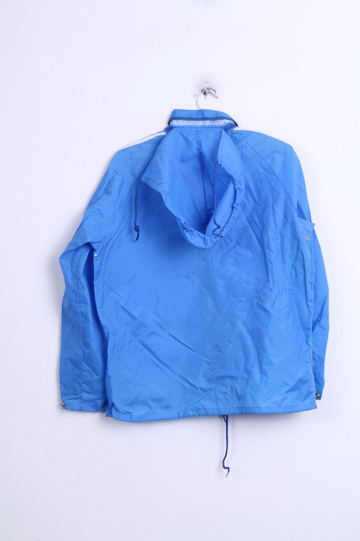 Freetime Mens 48 M Jacket Blue Nylon Waterproof Hood - RetrospectClothes