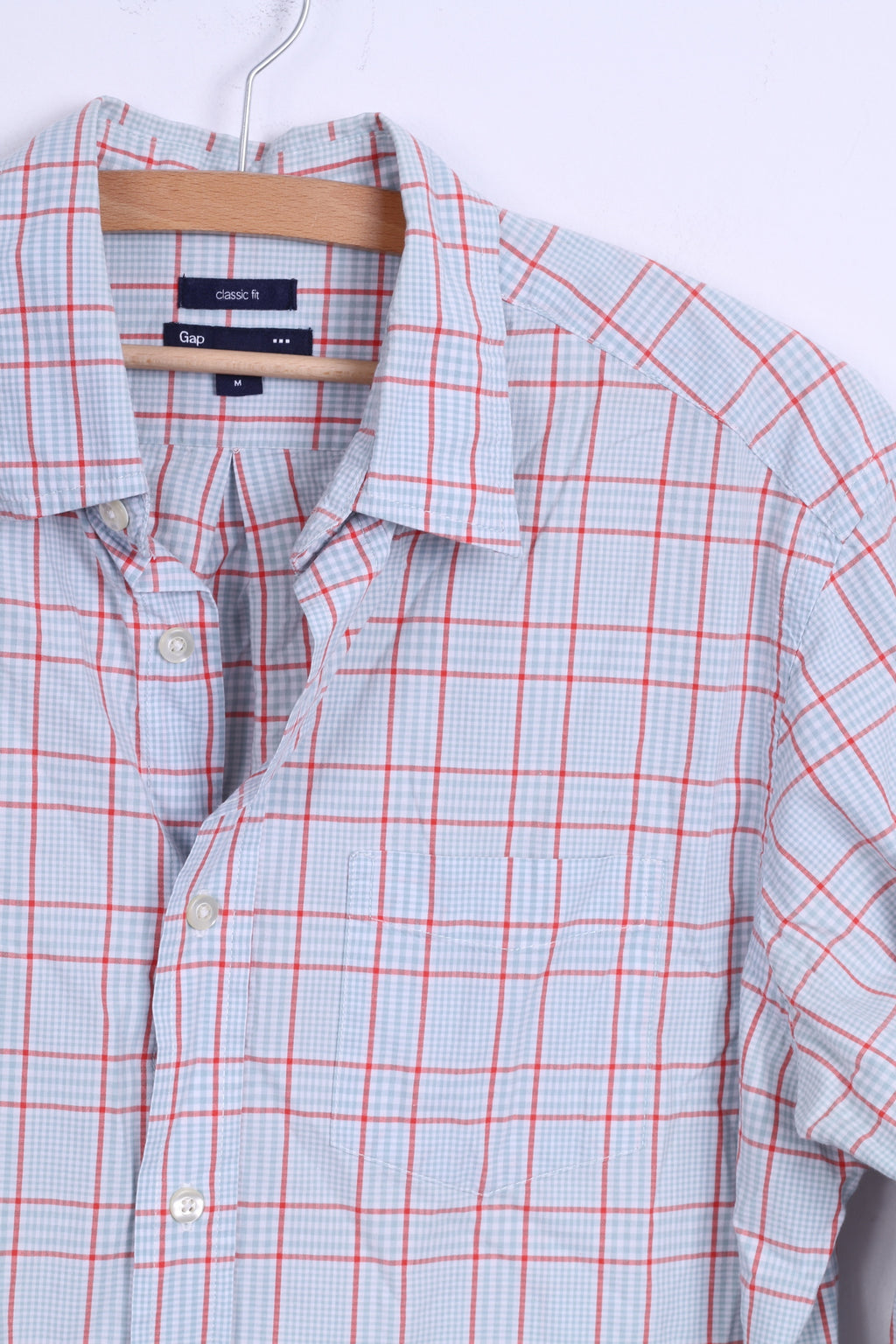 Gap Chemise décontractée en coton à carreaux menthe à manches longues pour homme