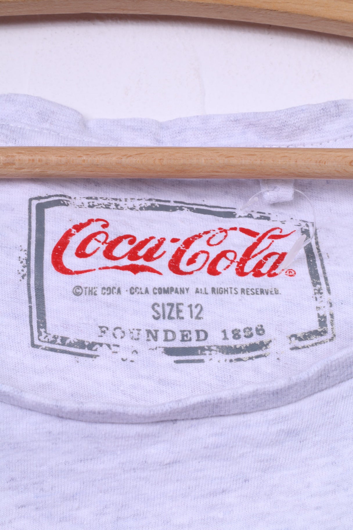 George Womens 40 12 M T-Shirt Graphic Coca-Cola Cotton Crew Neck Top