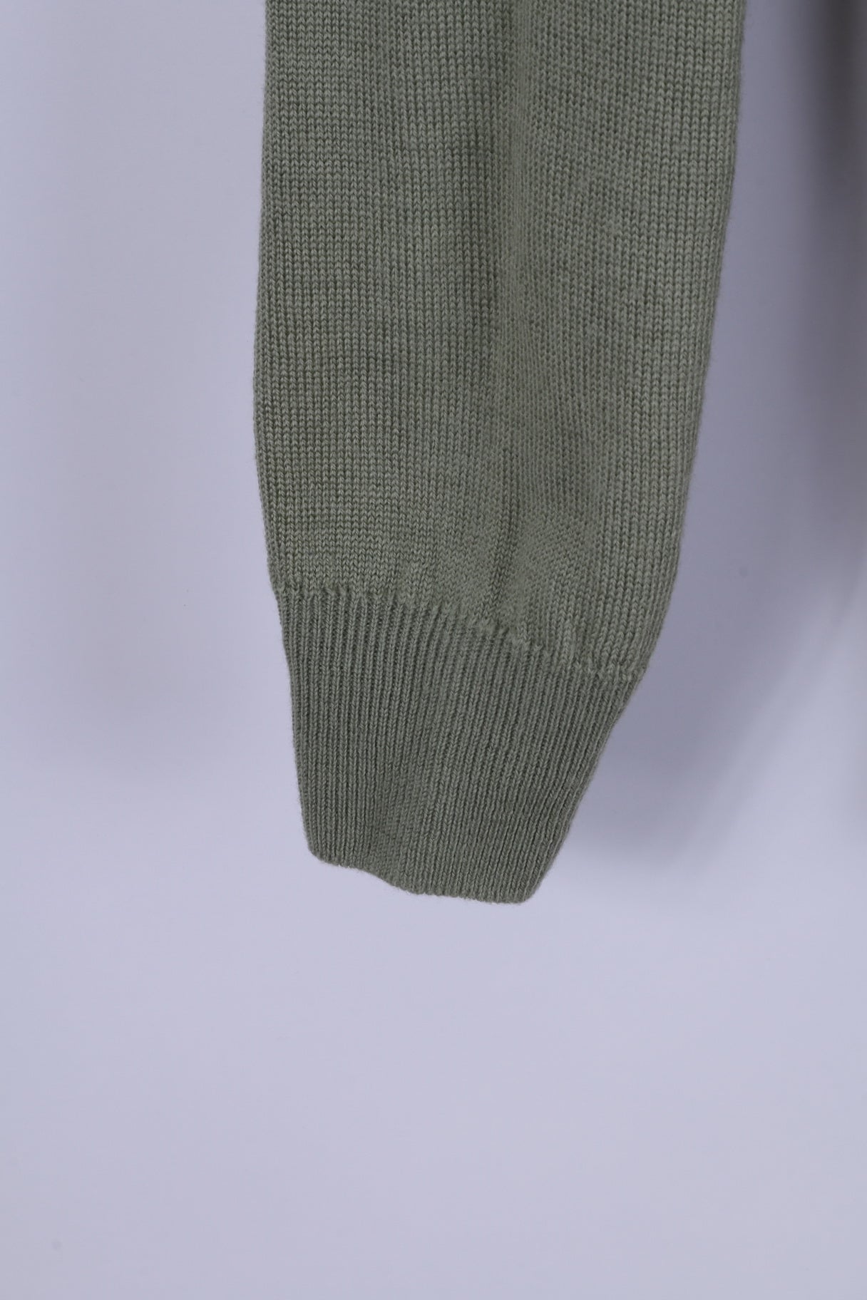 Hodgson Of Scotland Pull classique à col rond en pure laine verte pour homme 96,5 cm
