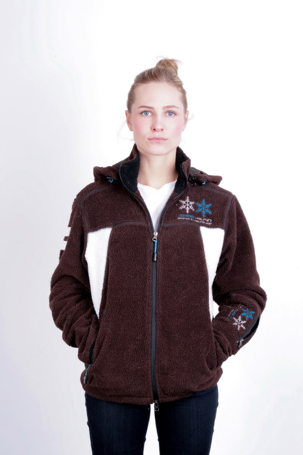 Marin Alpin Women's S Sweatshirt Fleece Top Hood Full Zipper - RetrospectClothes