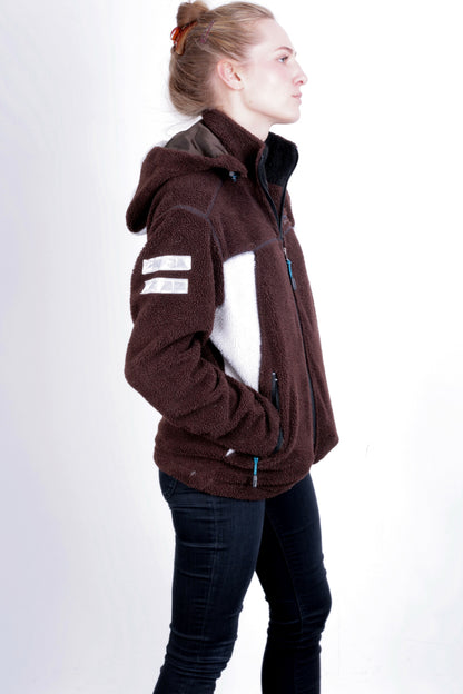 Marin Alpin Women's S Sweatshirt Fleece Top Hood Full Zipper - RetrospectClothes