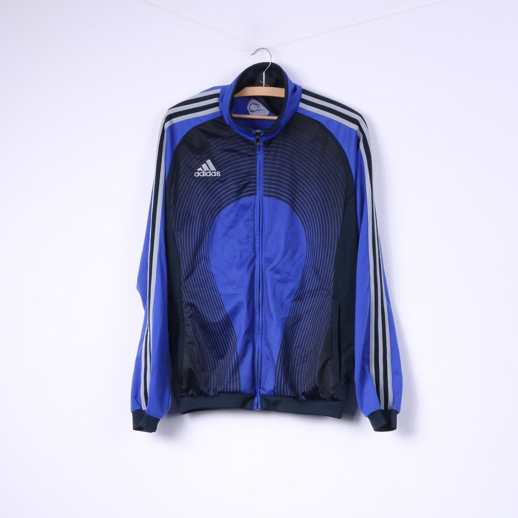Felpa Adidas da uomo 38/40 M con cerniera intera per abbigliamento sportivo