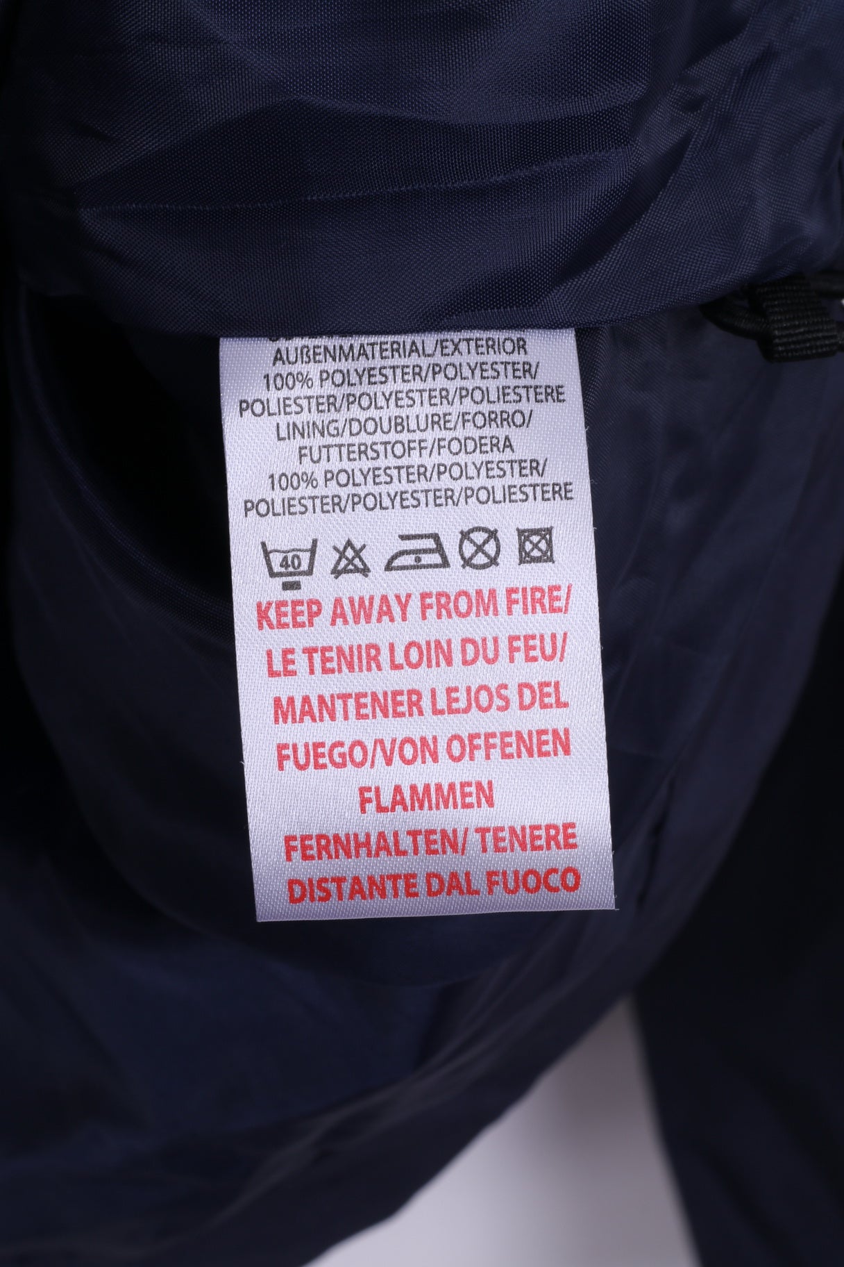 Giacca Umbro da uomo L, top sportivo da calcio leggero con cerniera blu scuro 