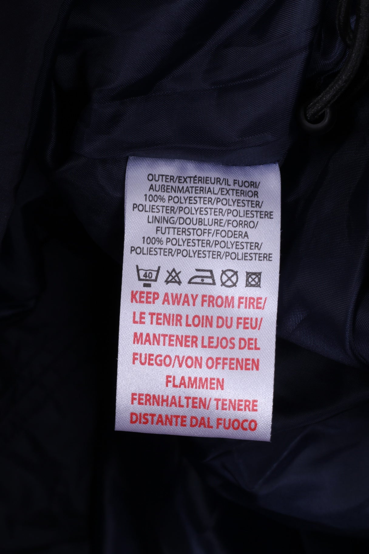 Giacca Umbro da uomo L, top sportivo da calcio leggero con cerniera blu scuro 