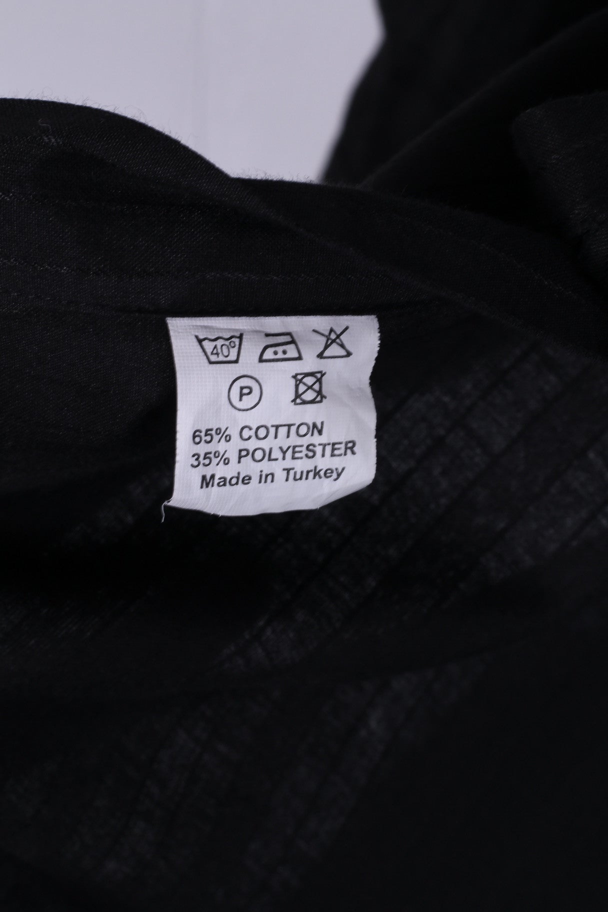 Camicia casual da uomo Rafael 44 XL a maniche lunghe in cotone a righe nere