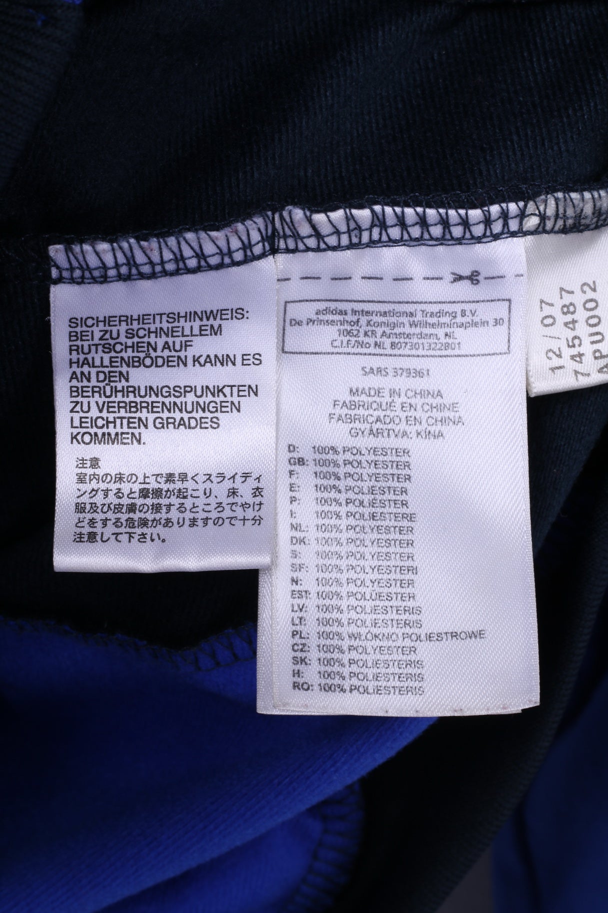 Felpa Adidas da uomo 38/40 M con cerniera intera per abbigliamento sportivo