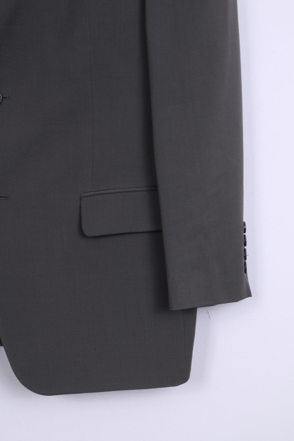 Hugo James Mens 52 M Blazer Slate Grey Retro Natural Stretch Spain Single Breasted Jacket