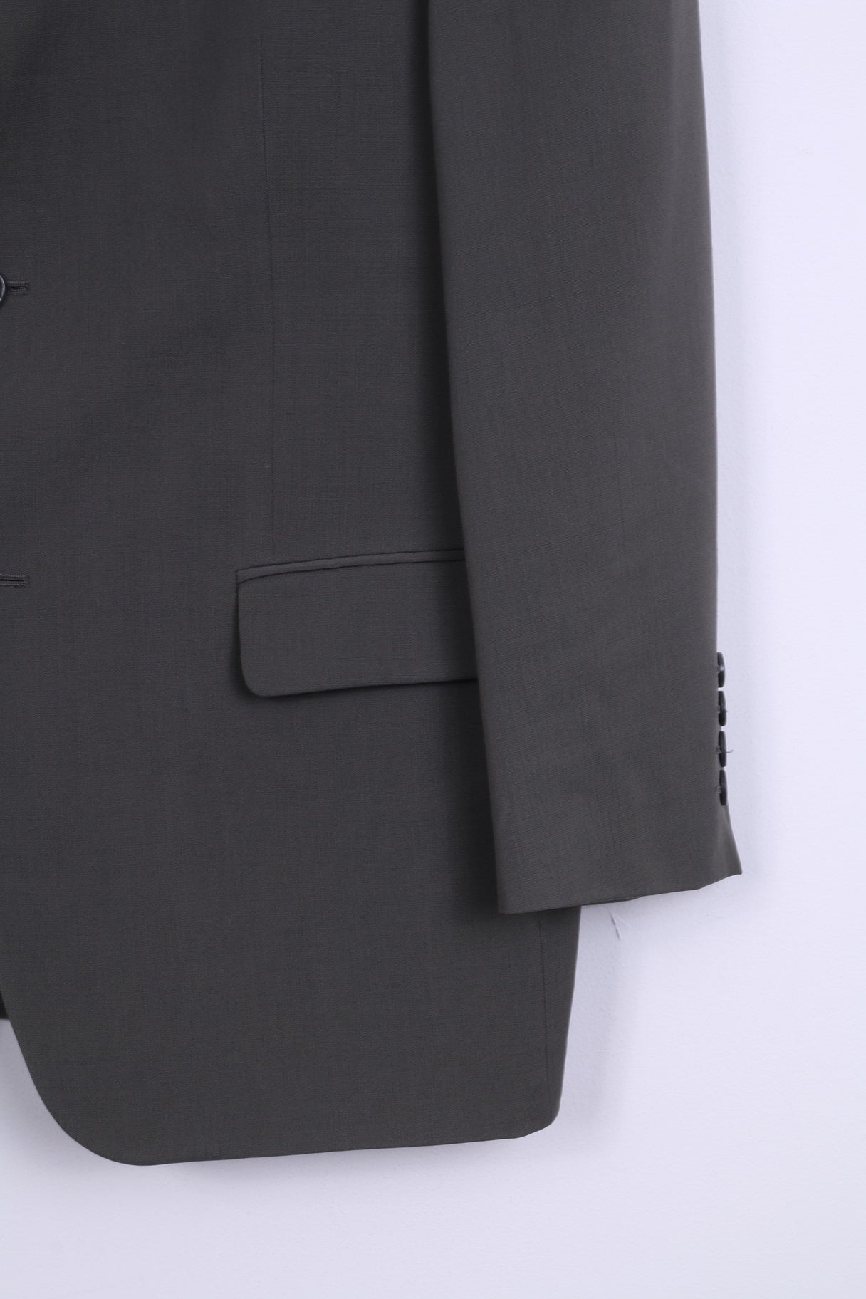 Hugo James Mens 52 M Blazer Slate Grey Retro Natural Stretch Spain Single Breasted Jacket