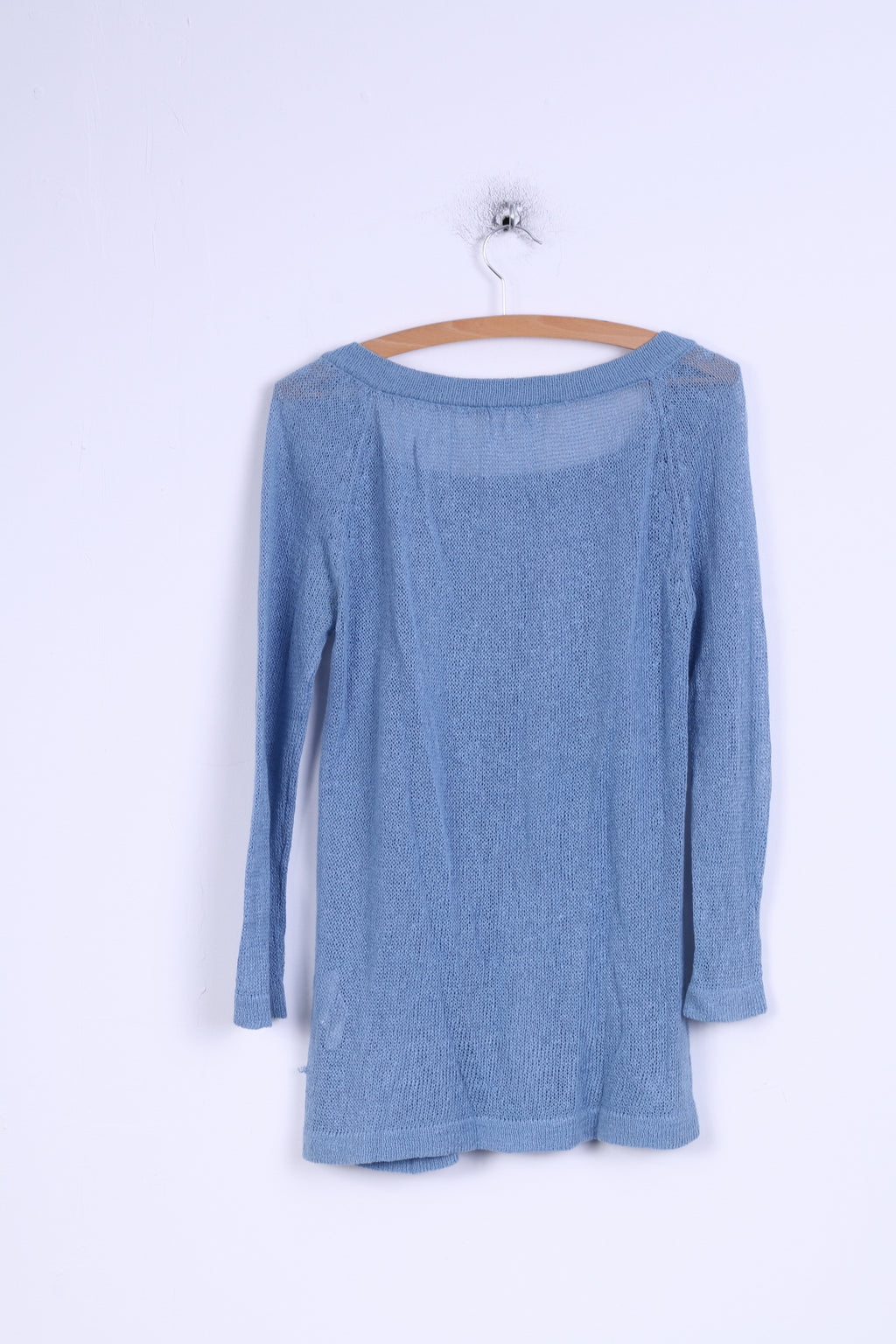 Jackpot Femme M Pull Bleu Lin Coton Mélangé Fleur