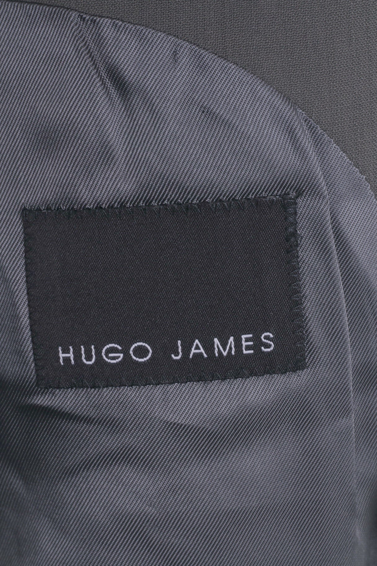 Hugo James Mens 52 M Blazer Slate Grey Retro Natural Stretch Spain Single Breasted Jacket