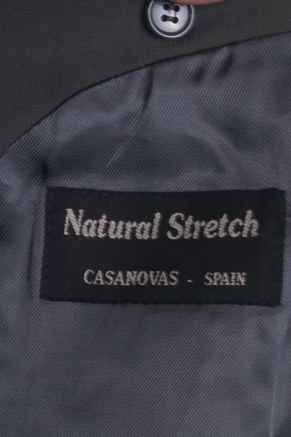 Hugo James Mens 52 M Blazer Slate Grey Retro Natural Stretch Spain Single Breasted Jacket