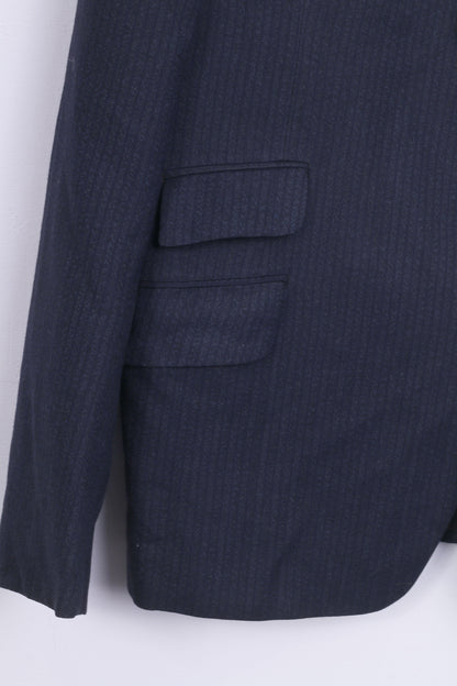 dc for John Collier Veste vintage à simple boutonnage en laine rayée pour homme 54 XL