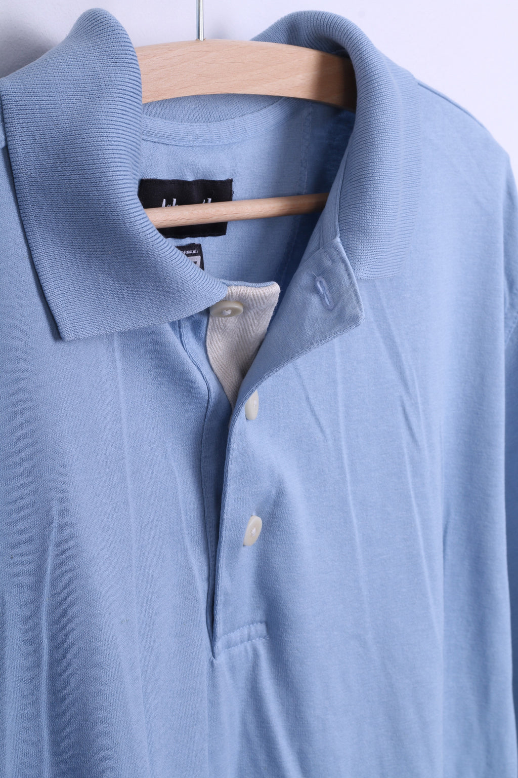 Ashworth Mens M Polo Shirt Classic Cotton Blue Performance Tech - RetrospectClothes