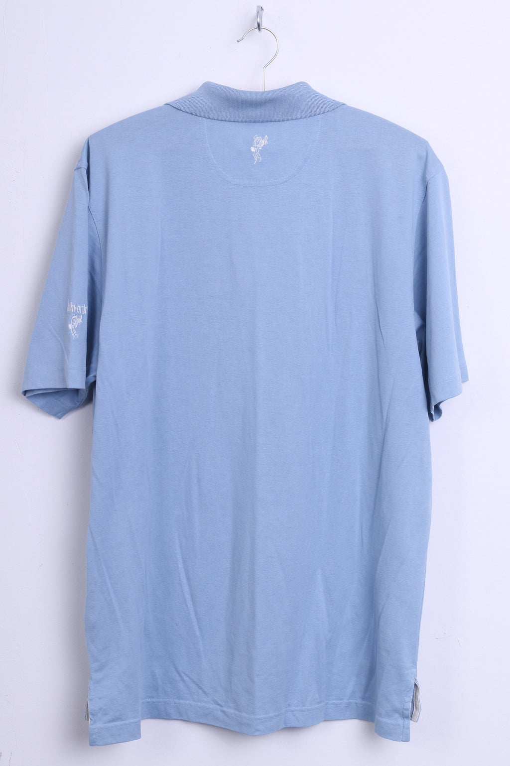 Ashworth Mens M Polo Shirt Classic Cotton Blue Performance Tech - RetrospectClothes