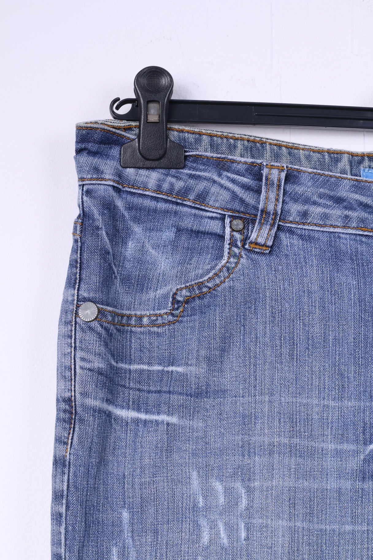 Jenifer Lopez Pantalon 30 Femme Denim Coton Jeans Bleu JLO Détaillé