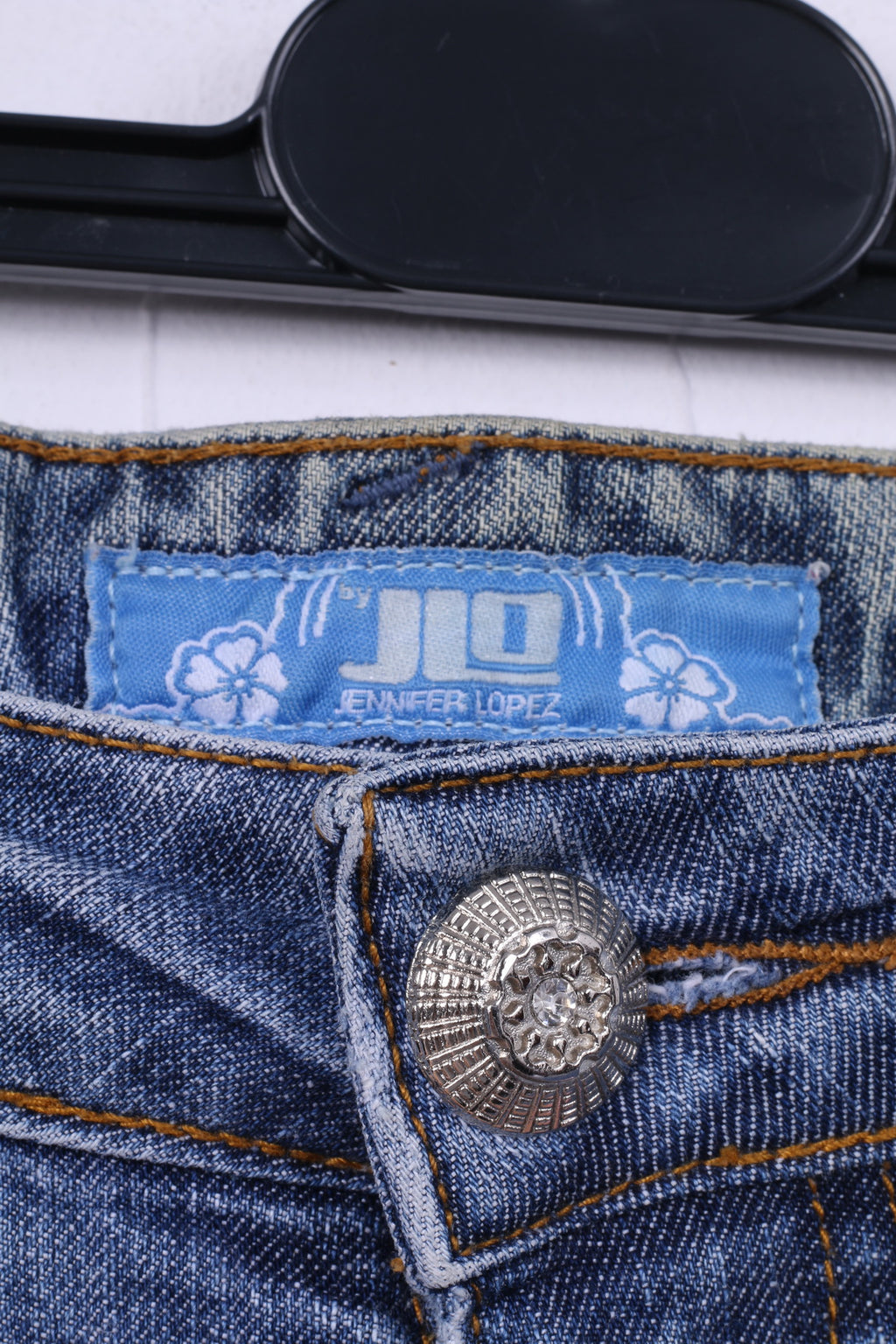 Jenifer Lopez Pantalon 30 Femme Denim Coton Jeans Bleu JLO Détaillé