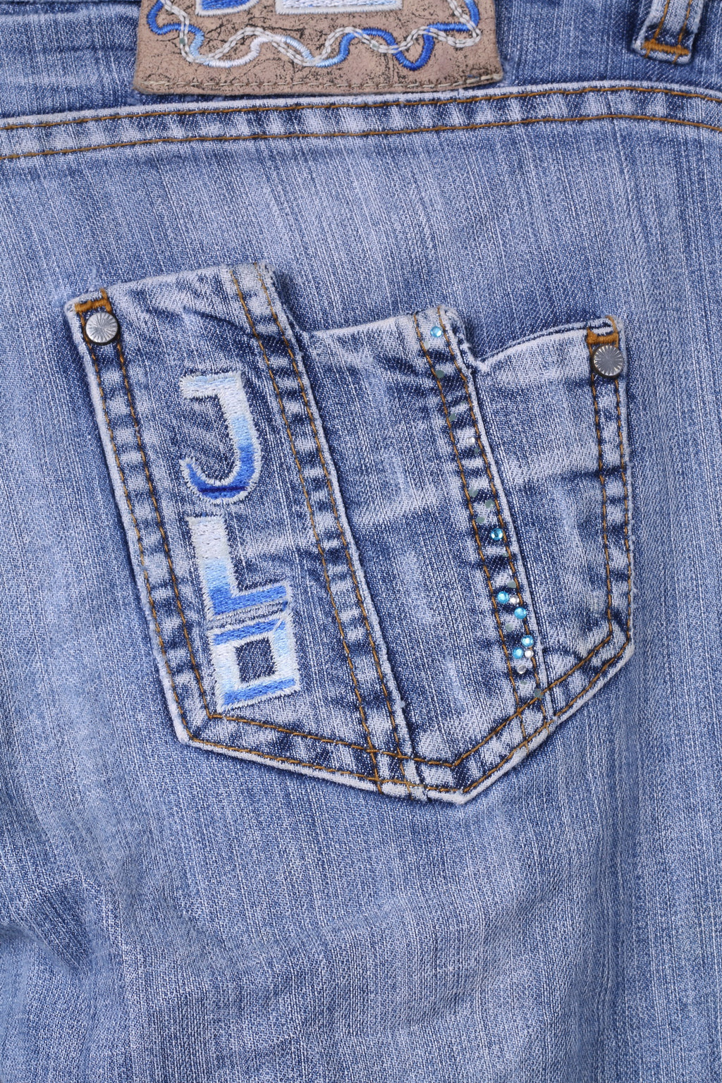 Jenifer Lopez Pantalon 30 Femme Denim Coton Jeans Bleu JLO Détaillé