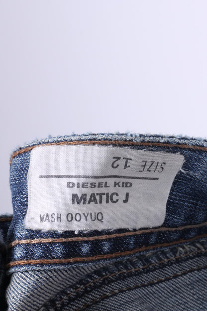 Diesel Kid Grils 12 Age Trousers Cotton Blue Matic J Wash 00YUQ Denim Jeans