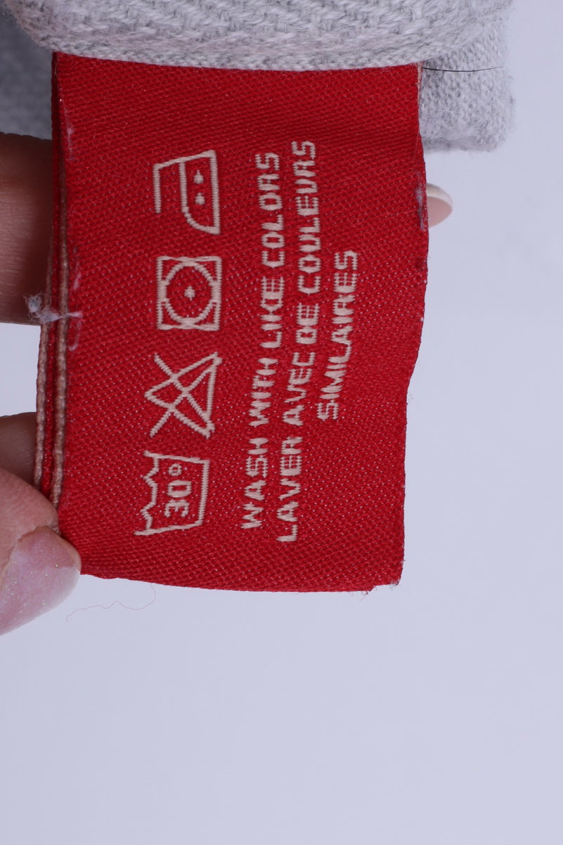 Superdry Polo S Homme Gris Coton Boutons Détaillés Japon Ajusté