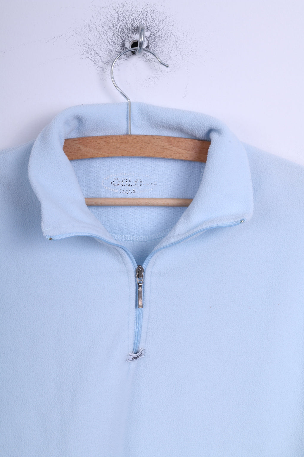 Odlo Haut polaire XL pour femme Bleu Col zippé Haut d'extérieur