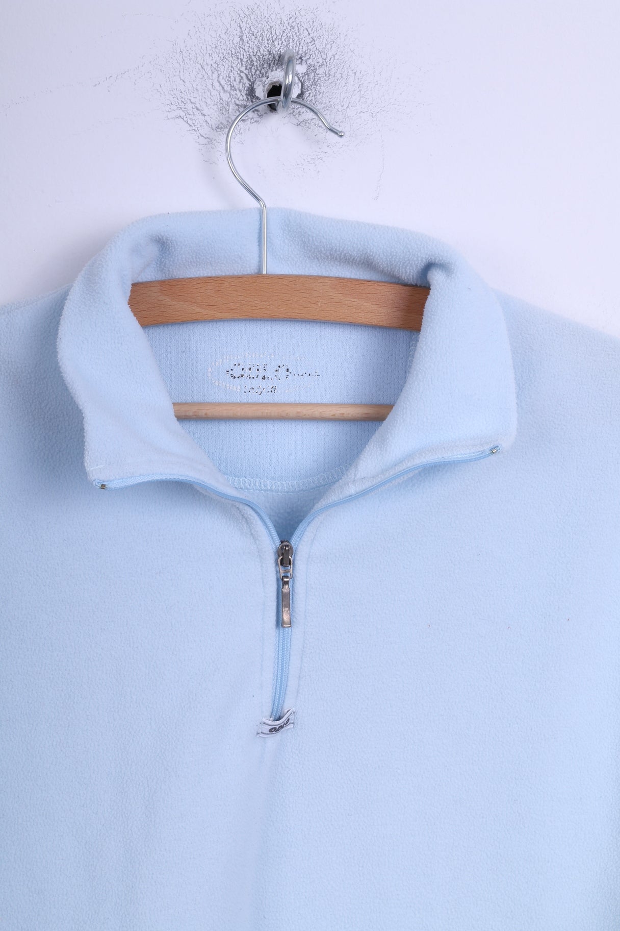 Odlo Haut polaire XL pour femme Bleu Col zippé Haut d'extérieur
