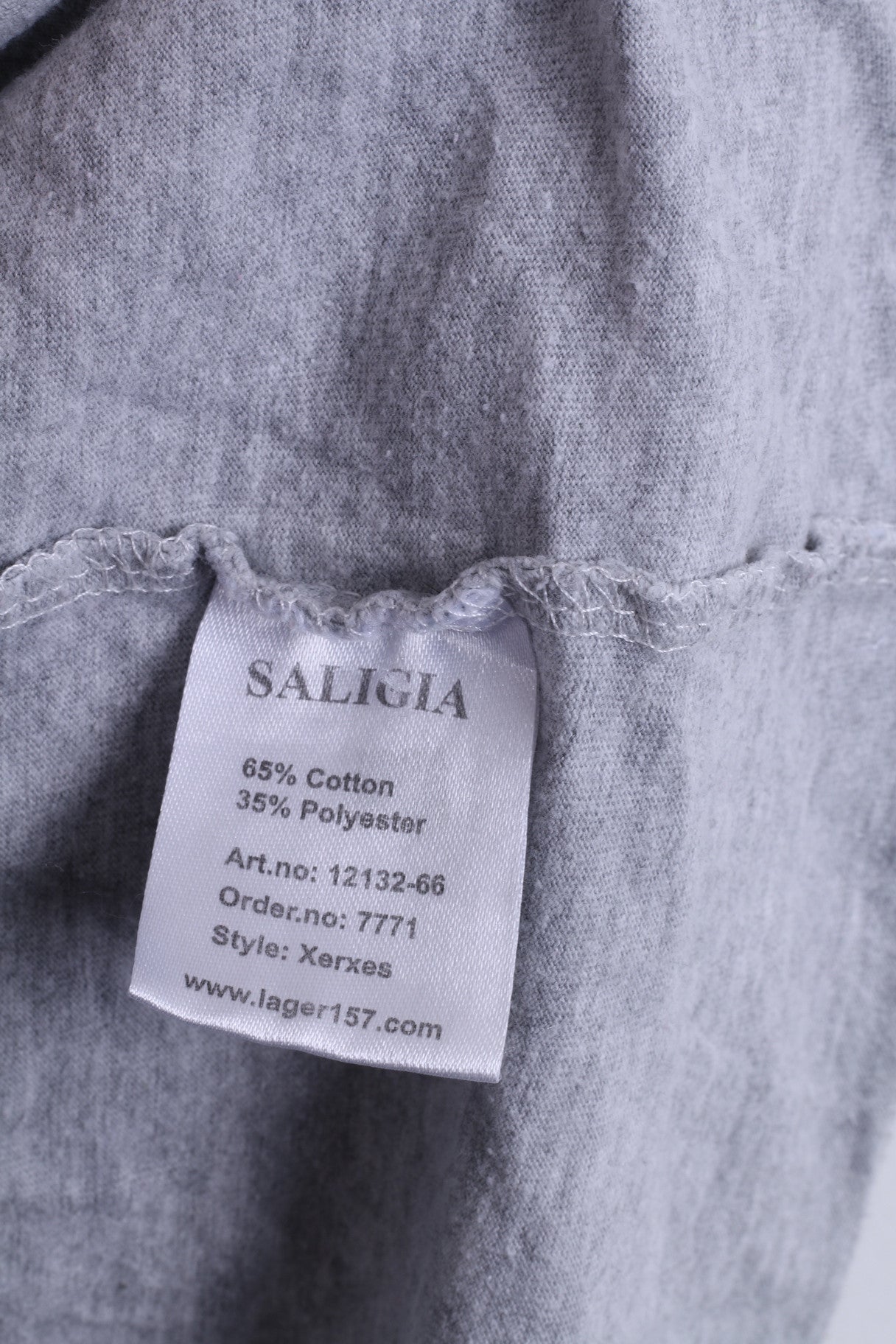 SAILIGIA Camicia Uomo XL Girocollo Tiger Lager157 Cotone Grigio