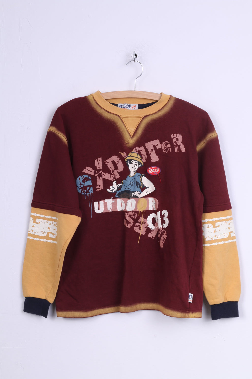 Felpa con grafica Sam Active Boys 12 in cotone