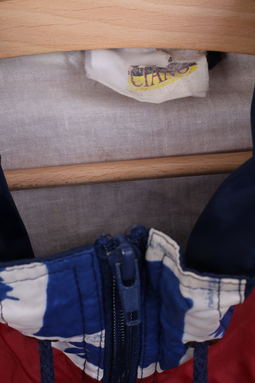 Luciano Womens L Jacket Festival Vintage Coupe-Vent Capuche Cachée