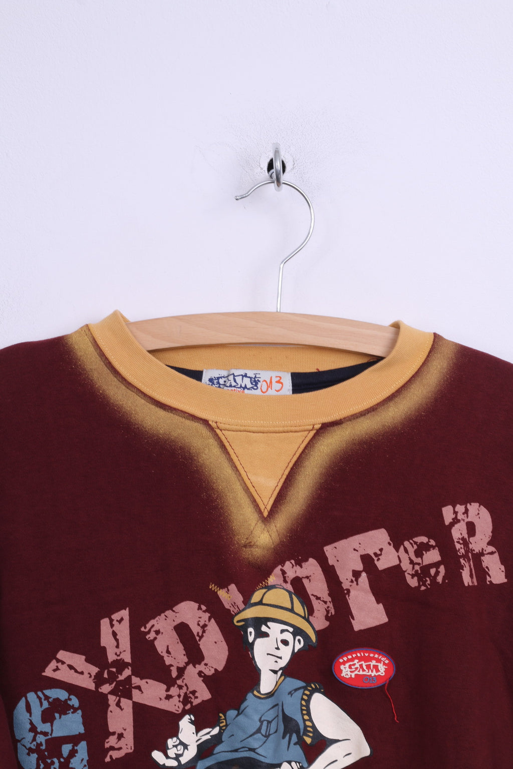 Felpa con grafica Sam Active Boys 12 in cotone